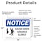 Signmission Sound Horn Advance Slowly Sign With Symbol, 14 in W x Rectangle, Vinyl Decal OS-2PACK-NS-D-1014-L-18370 - alternate 4